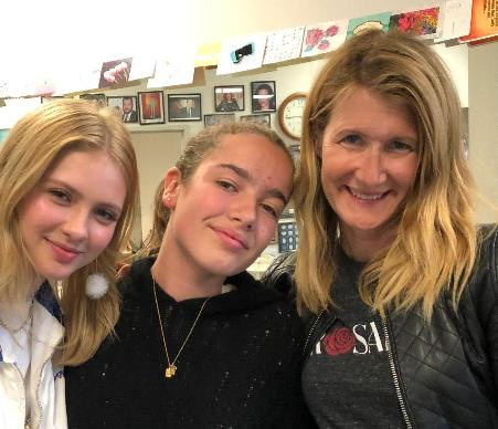 Laura Dern's daughter's ears pierced by Janet R.